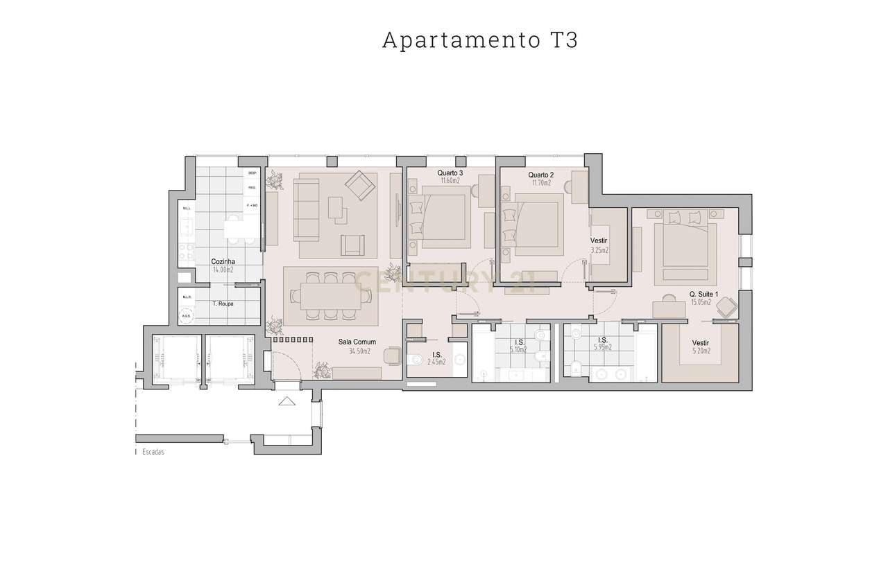 Apartamento T3 no Condomínio Lido - Grande imagem: 4/16