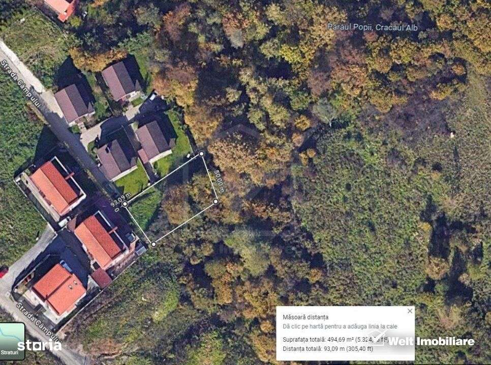 Teren 500 mp, intravilan, Campului, zona superba, COMISION 0% - Imagine principală: 2/4