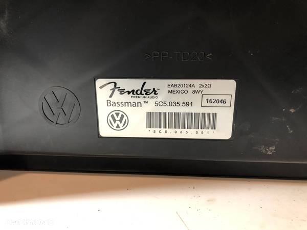 VW BEETLE 5C NAGŁOŚNIENIE FENDER SUBWOOFER WZMACNIACZ 5C5035591 - 4