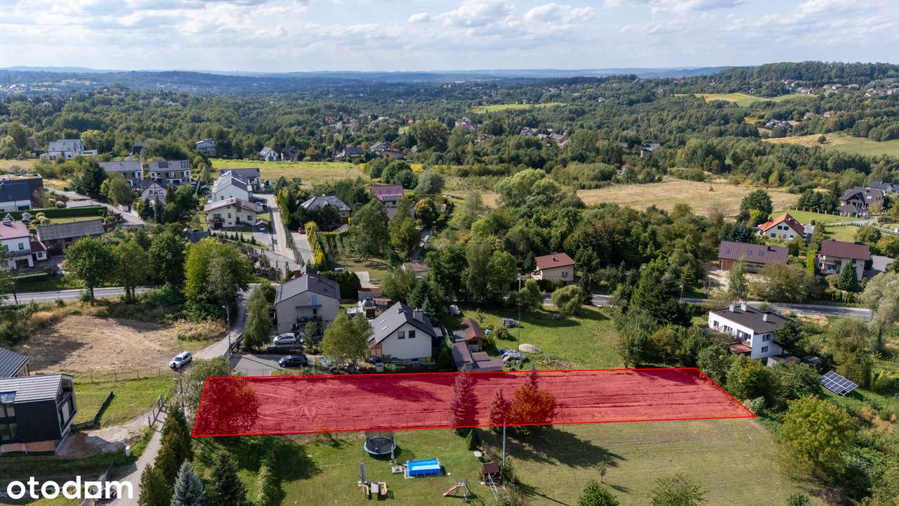 Przepiękna i cicha działka Swoszowice 13a media, analiza chłonności - Pełny obrazek: 3/7