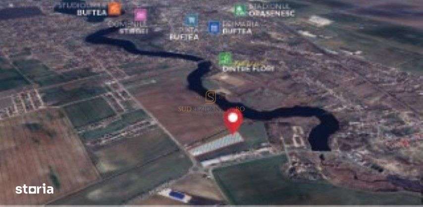 Teren 12350 mp, intravilan, amplasare de exceptie in Buftea, Ilfov - Imagine principală: 3/4