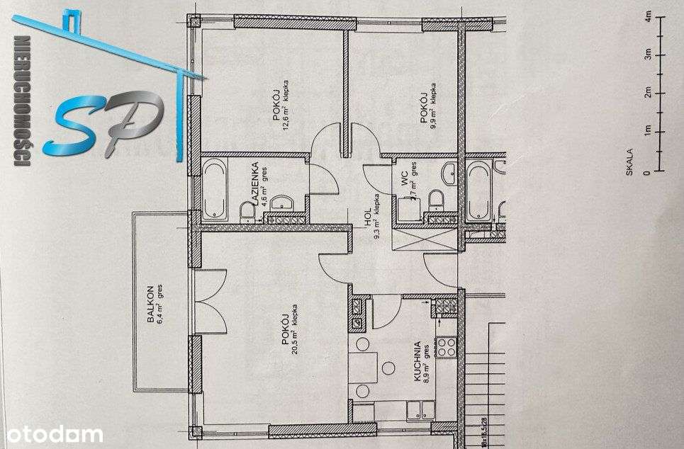 Przestrzeń, światło i zieleń –3 pokoje z balkonem-12
