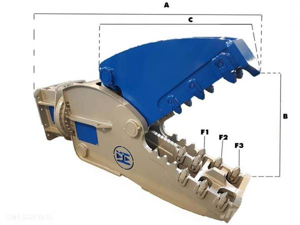 PROMOCJA SZCZĘKA KRUSZĄCA nożyce wyburzeniowe HAMMER RH20 waga 2150 kg koparka 18-26 ton - 4