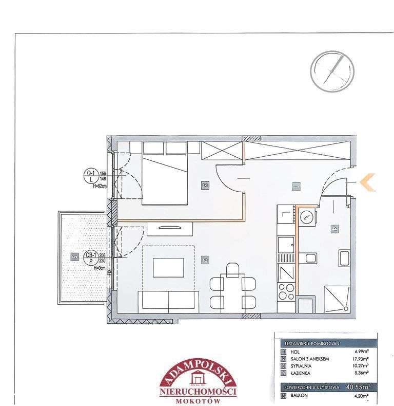 Zielona Białołęka/Piękne/2 pok/2024r/Wyk.Pod Klucz-13