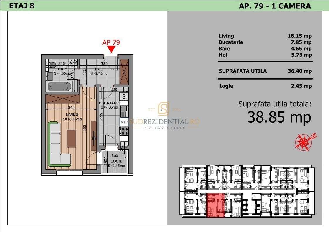 Garsoniera spatioasa in ansamblu rezidential - Bd.Metalurgiei, Sect.4 - Imagine principală: 4/20