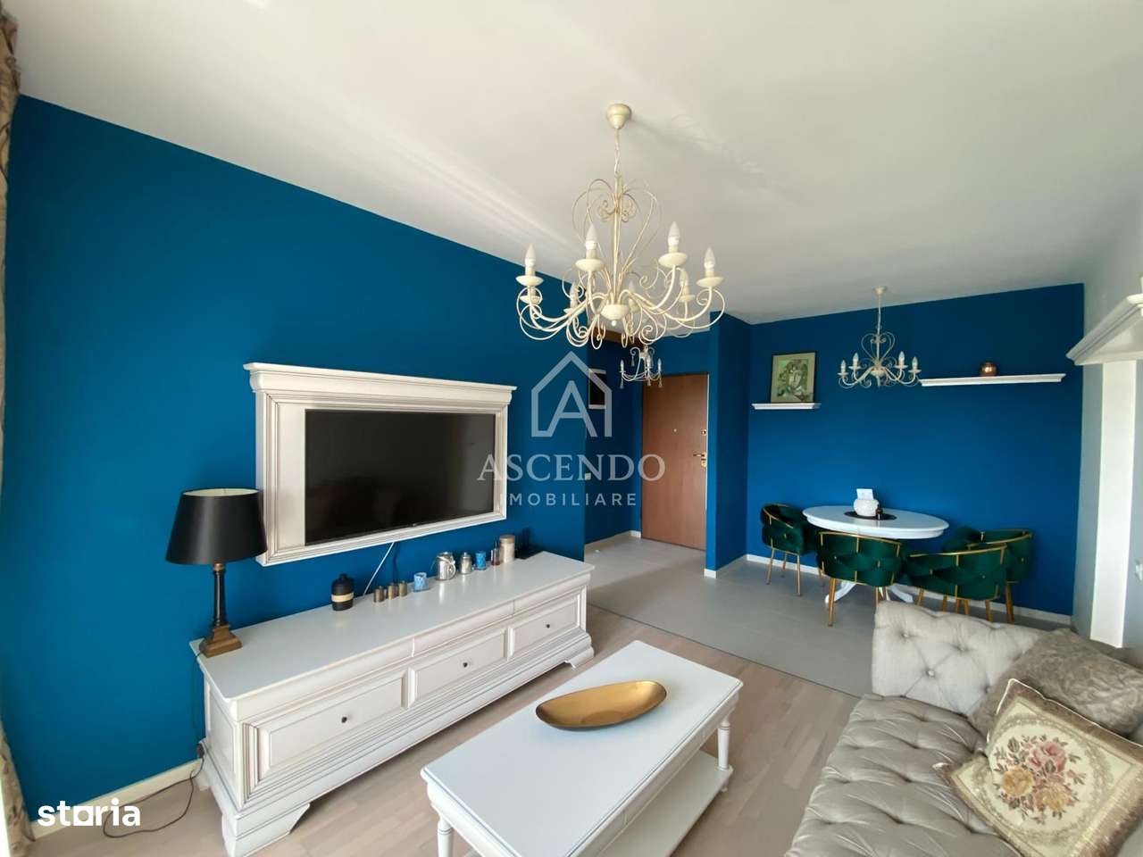 Apartament 3 camere, 2 bai premium mobilat lux, cu parcare inclusa