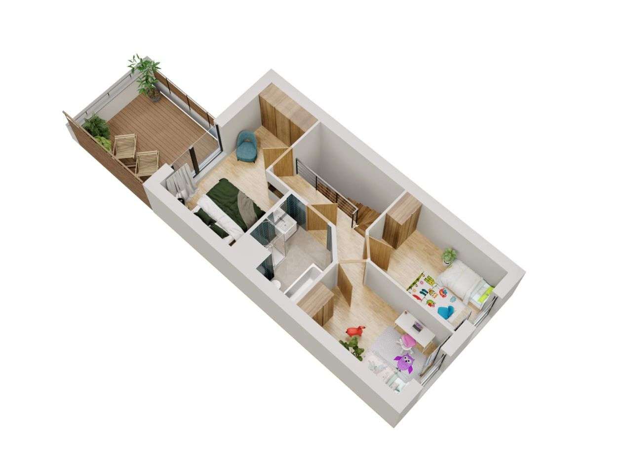 Segment skrajny w zabudowie szeregowej Obora-4