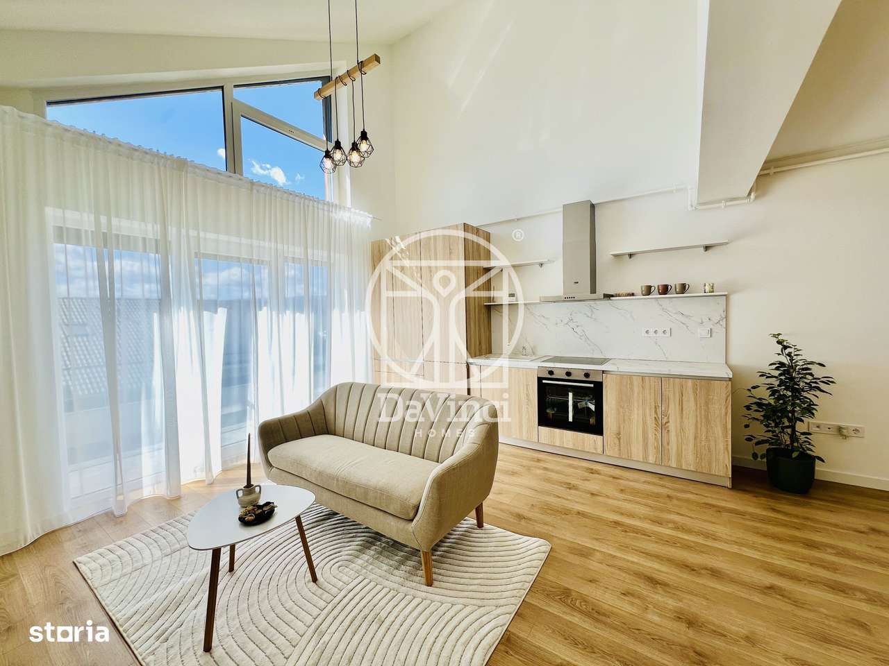 Penthouse 2 camere, 2 bai, incalzire pardoseala, aer conditionat - Imagine principală: 2/18