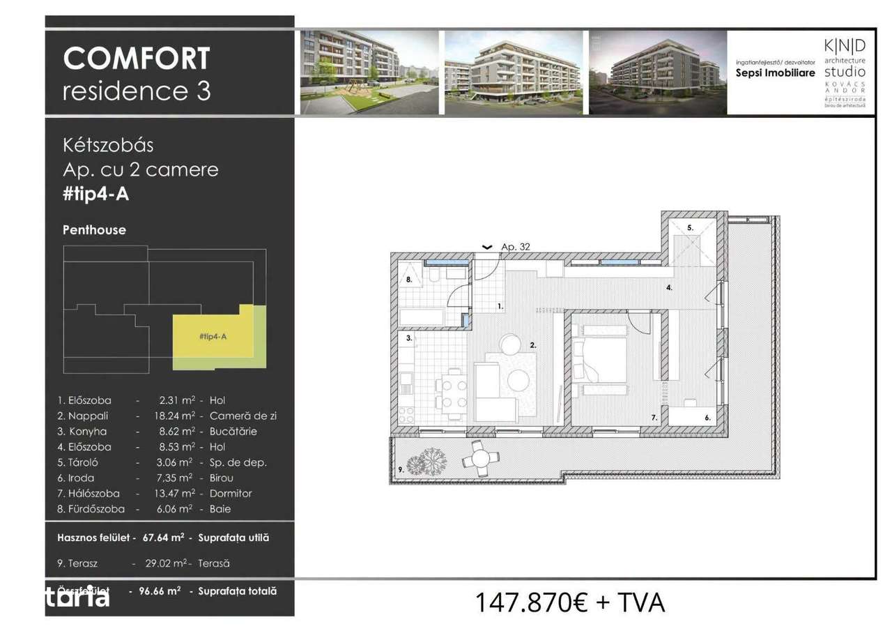 De vânzare Penthouse-uri exclusive noi în Sfântu Gheorghe-4