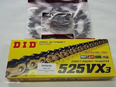 Kit Transmissao corr. DID VX3 X-Ring Honda CB 600 F Hornet de 2007 a 2013 - 1