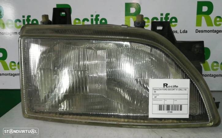 Optica Farol Direita Drt Ford Escort Vi (Gal) - 1