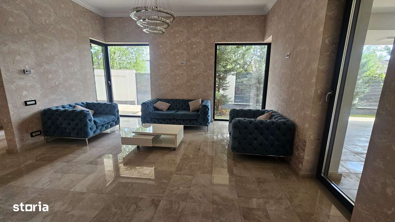 Vila superba, piscina, totul doar pe parter, constructie 2021 la cheie-5