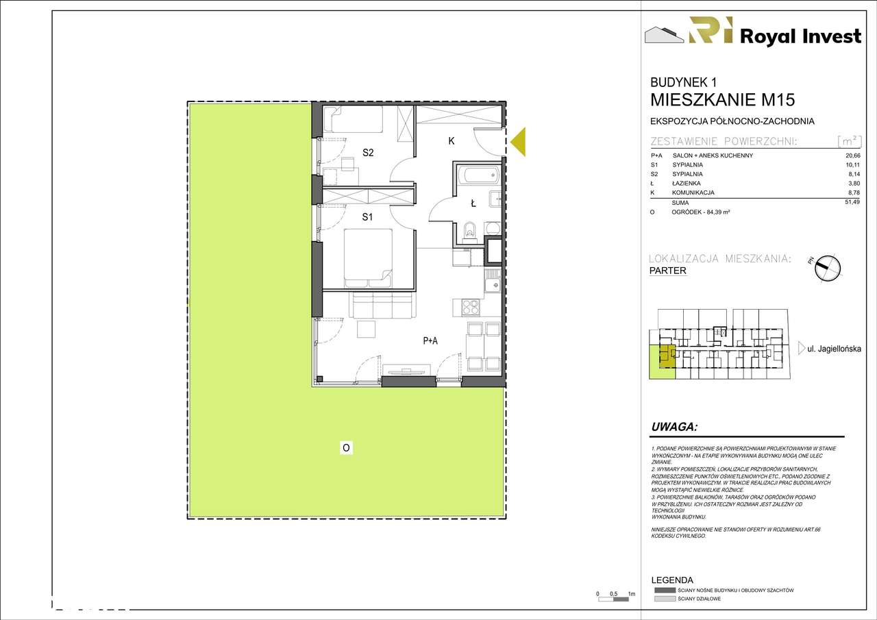 Jagiellońska Park | mieszkanie 3-pok. | A15 - Pełny obrazek: 2/7