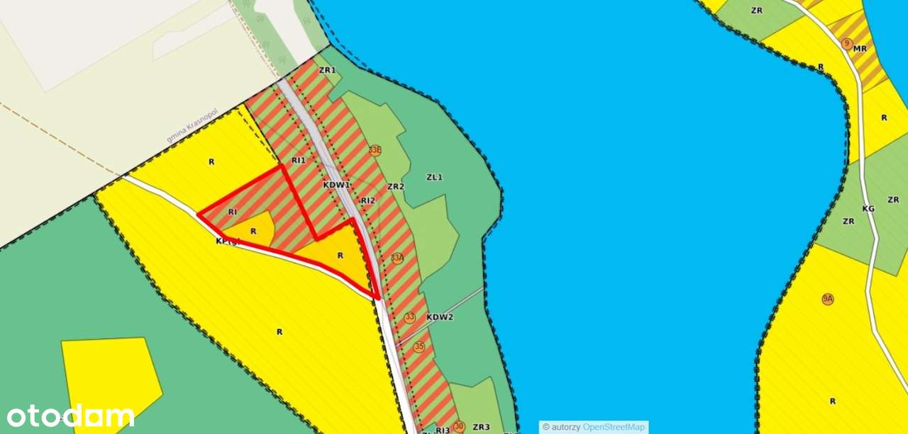 Działka budowlana 1116m2 blisko czystego jeziora /służebność/.-12