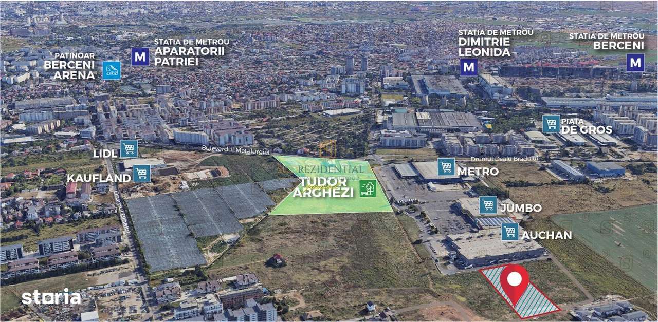 Teren de 5000 mp, Auchan Berceni,Sect 4, ideal dezvoltare rezidentiala - Imagine principală: 2/20