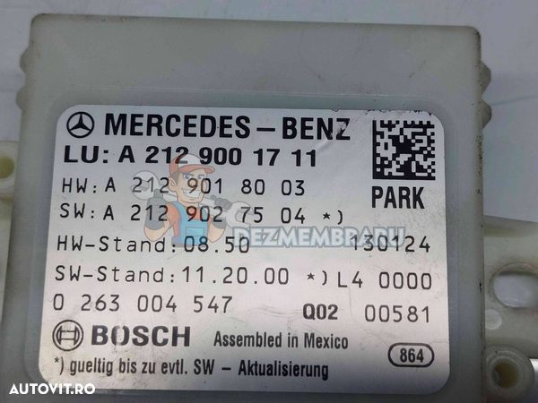 Modul senzori parcare Mercedes Clasa E (W212) [Fabr 2009-2016] A2129001711 - 2