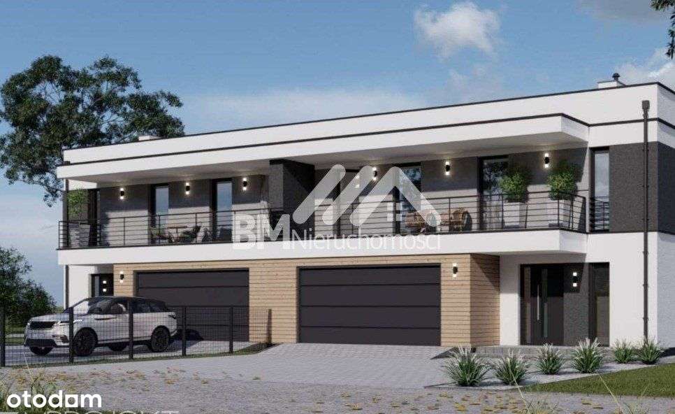 Nowoczesna bryła, 5 pokoi, garaż na 2 auta