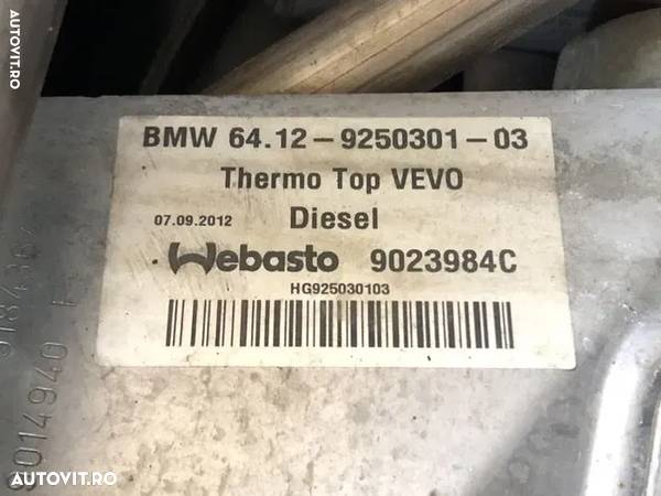 Webasto bmw F01 F10 F11 seria 7 5 6 incazire auxiliara .diesel. thermo 730xd 530d 550xd 750xd - 6