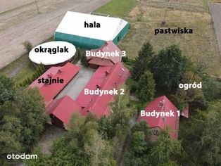Ośrodek jeździecki Bierdzany - budynki i działki