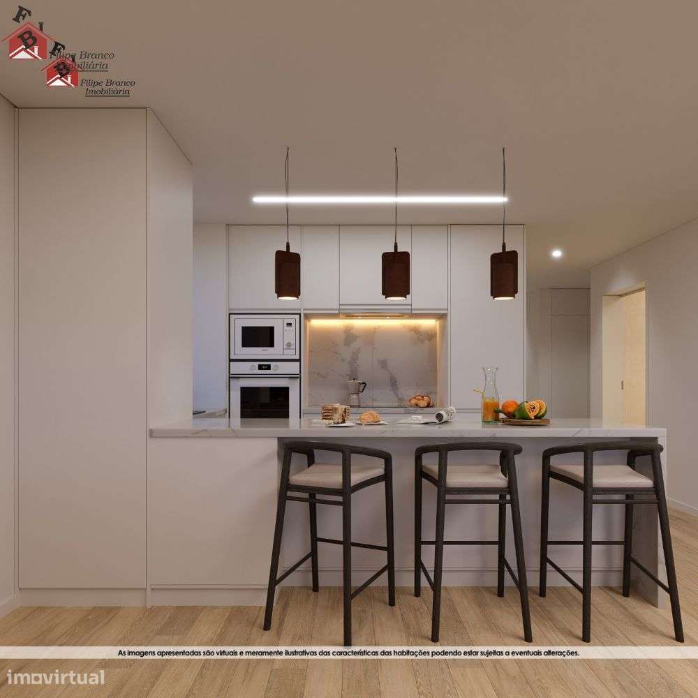 EXCEPCIONAL T2 NOVO ÓTIMOS ACABAMENTOS E VISTA MAR SANTA MARINHA, GAI-15