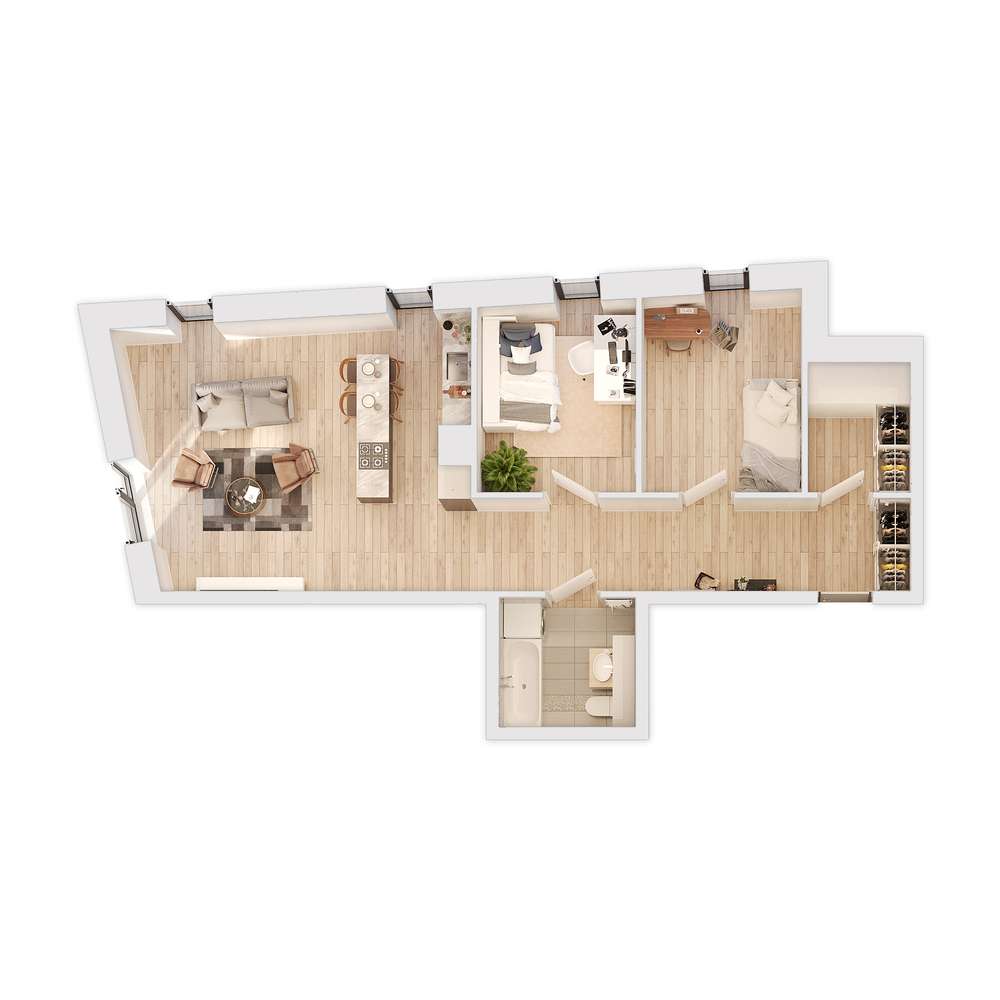 LETNIA PROMOCJA !!! Westerplatte 5a | mieszkanie 3-pok. | I.M4 - Pełny obrazek: 3/9