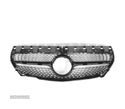 GRELHA FRONTAL PARA MERCEDES CLA C117 16-19 LOOK GT DIAMOND PRETO - 3