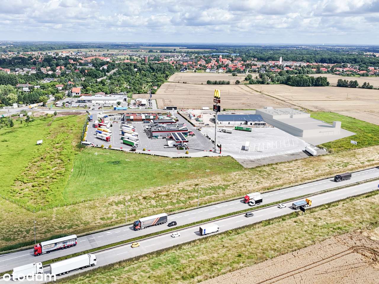 Działka komercyjna przy zjeździe z autostrady A4 Katy Wrocławskie - Pełny obrazek: 2/4