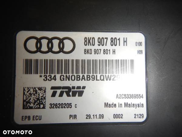 AUDI Q5 8R MODUŁ HAMULCA RĘCZNEGO 8K0907801H - 3