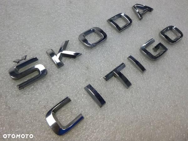 SKODA CITIGO NAPIS LOGO EMBLEMAT LITERA LITERY - 3