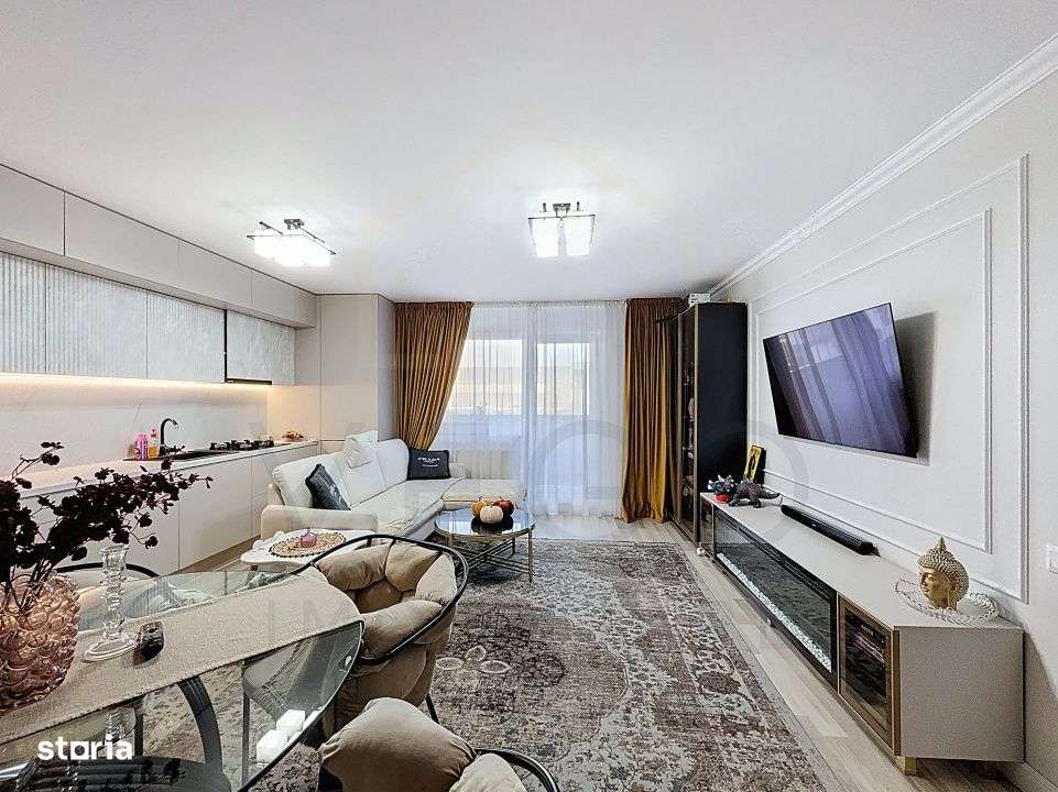 Apartament 2 camere complet mobilat, bloc nou, 58 mp, zona A. Vlaicu-0