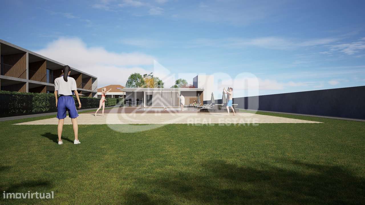 APARTAMENTO T2 C/ TERRAÇO EM CONDOMINIO FECHADO COM PISCINA-7