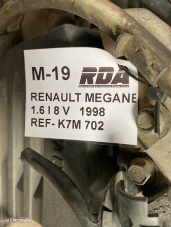 M19 Motor Renault Megane 1.6 I 8 V 1998 REF- K7M702 - 5