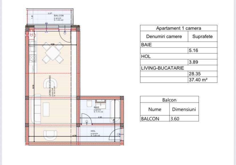 Garsoniera 40 mp Sanpetru - Imagine principală: 2/2