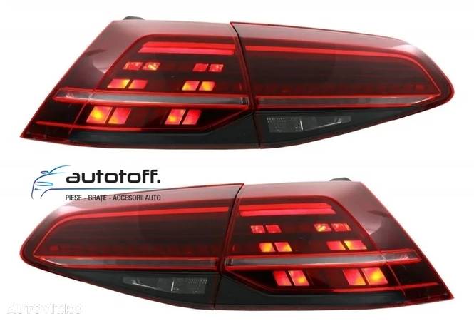 Difuzor bara spate si Stopuri LED VW Golf 7 Facelift (2017+) GTI Design - 7