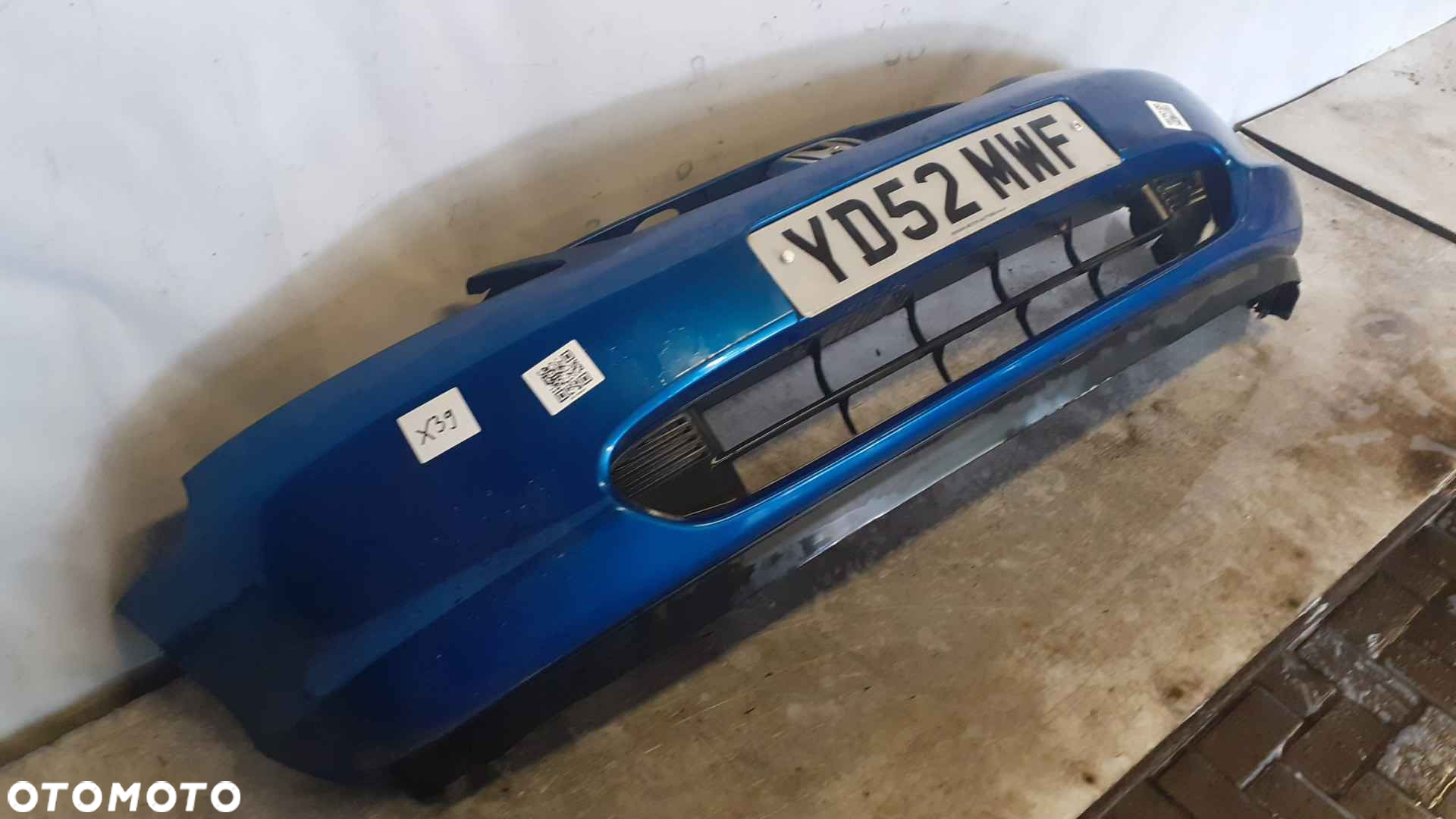 ) ZDERZAK PRZÓD PRZEDNI DO HONDA CIVIC VII 7 BŁĘKITNY NIEBIESKI B520P - 2