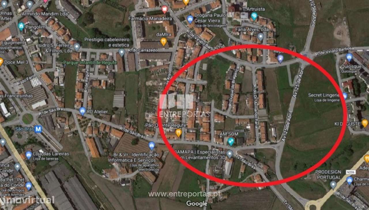 Terreno com 915m2 com viabilidade de construção na Póvoa de Varzim - Grande imagem: 1/1