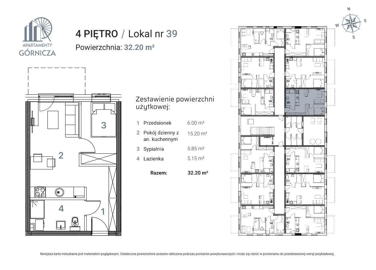PROMOCJA Nowe Apartamenty Górnicza Lokal nr 39 - 33,14 mkw - Pełny obrazek: 2/11