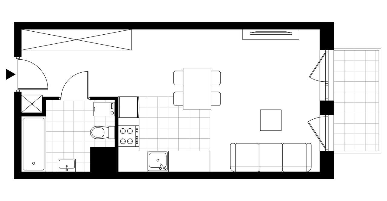 Stara Cegielnia Mielec | mieszkanie 1-pok. | D_M40 - Pełny obrazek: 4/9