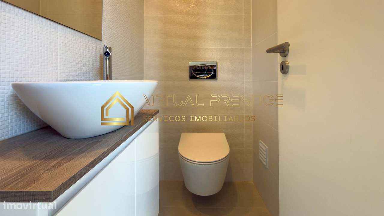 Moradia T4+1 nova de gaveto com piscina e garagem em Palhais + cave...-8