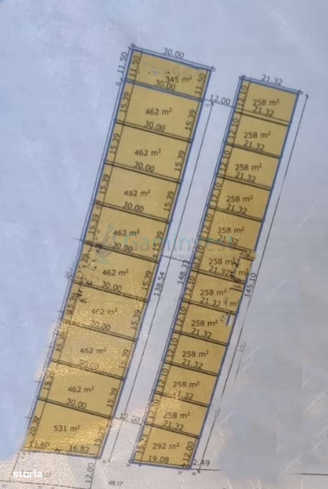 Parcele teren intravilan de vanzare in Cihei, Bihor,Gaminvest,V4211C-1