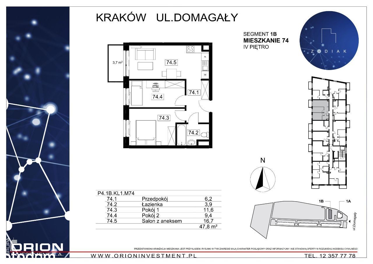 Osiedle Zodiak | nowe mieszkanie 39 M74