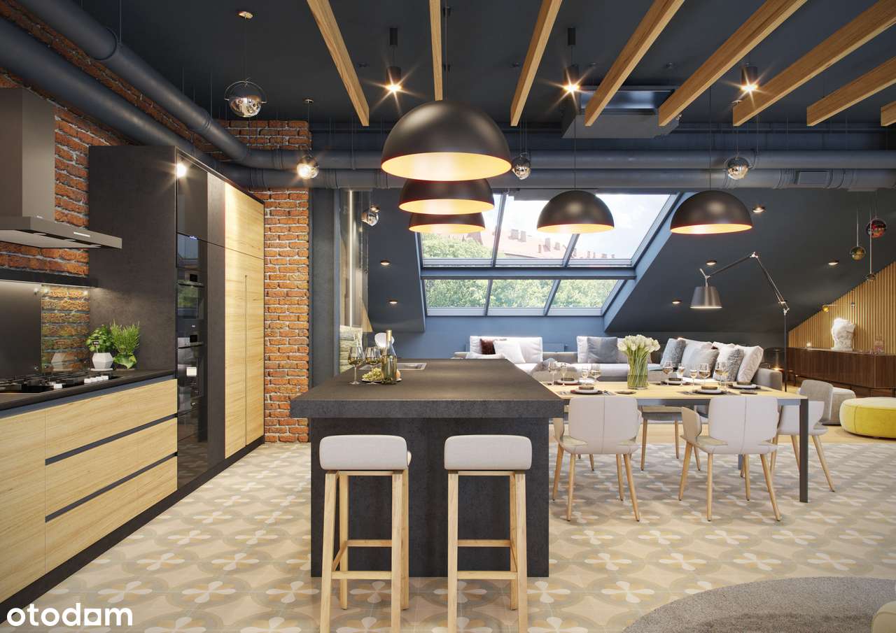 UNIKATOWY PENTHOUSE tuż przy WAWELU z panoramicznym tarasem na dachu-12