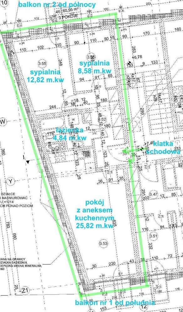 3 pokoje na 2 strony świata, 2 balkony, garaż - Pełny obrazek: 2/15