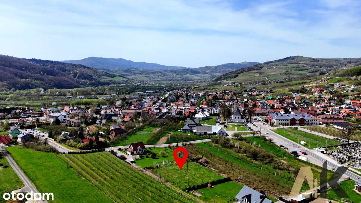 Działka budowlana w centrum Łącka - Pełny obrazek: 1/13