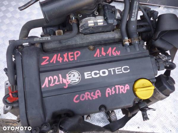 SILNIK OPEL CORSA ASTRA 1.4 16V Z14XEP 122 TYS - 2