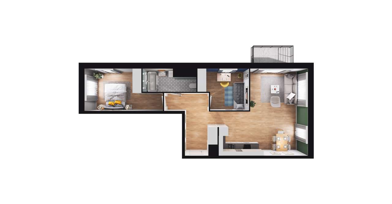 Sedina | apartament 3-pok. | A1.6.2 - Pełny obrazek: 3/9