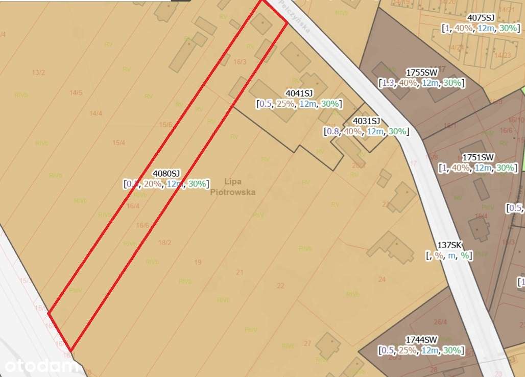 Działka Lipa Piotrowska 4832 m² z mediami w atrakcyjnej cenie - Pełny obrazek: 2/2