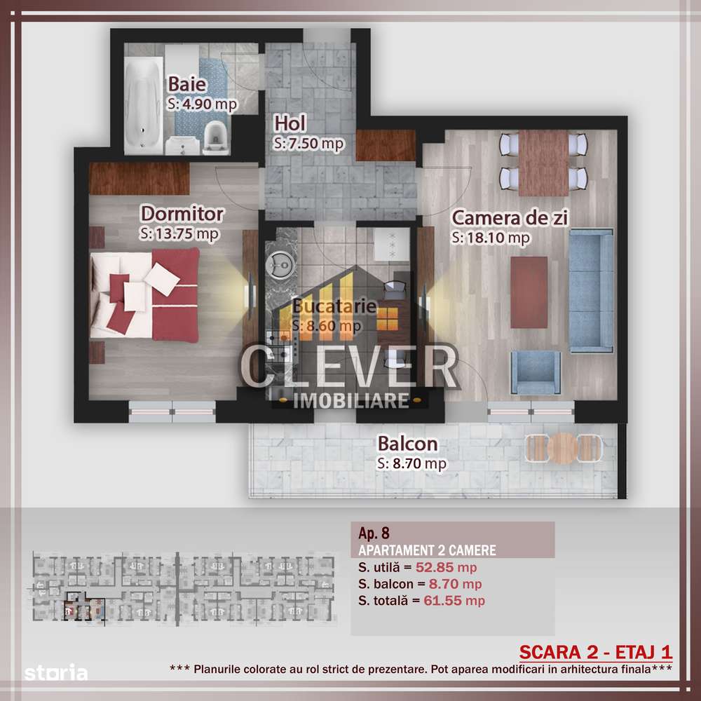 Apartament decomandat 2 camere Th. Pallady-500m Statie STB - Imagine principală: 2/13