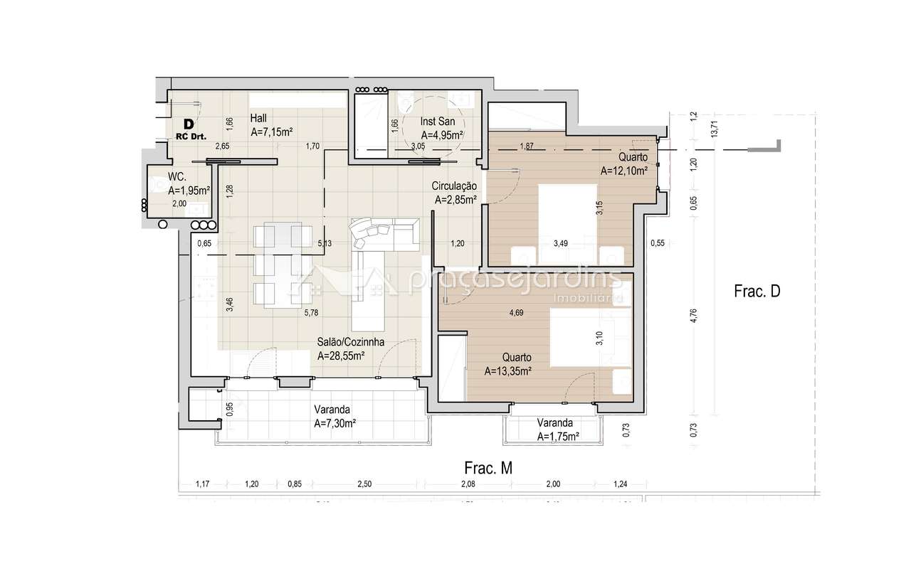 Apartamento T2 novo com arquitectura contemporânea-17
