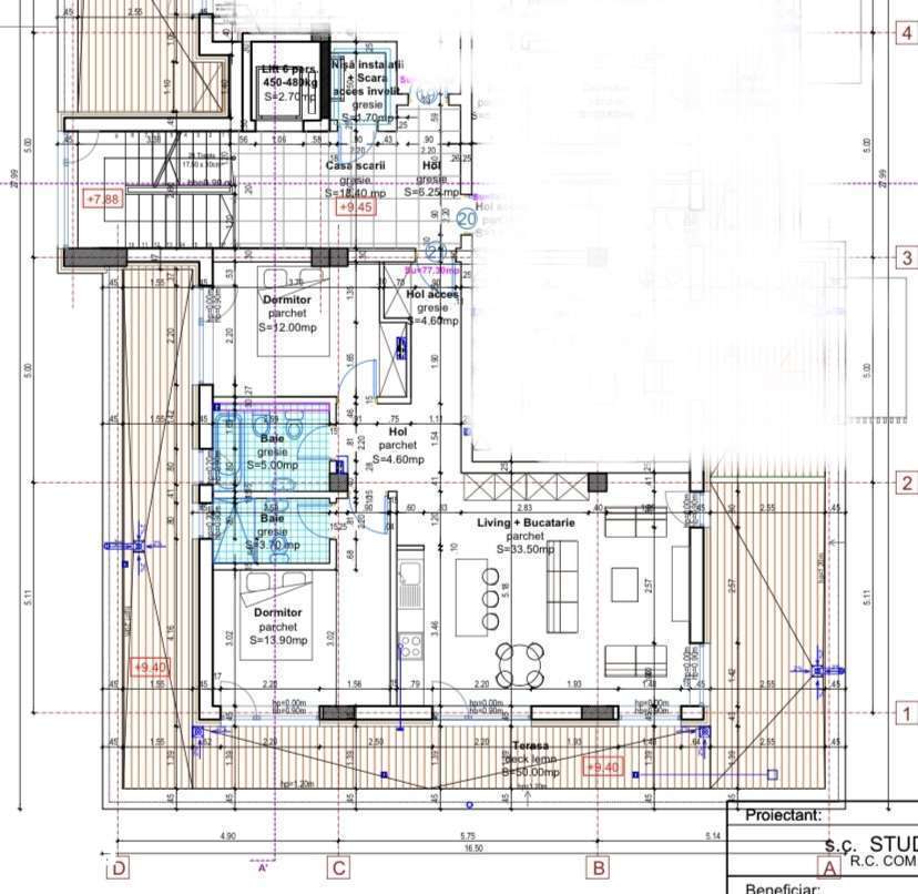 Apartament 77 mp + 50 mp terasa, parcare acoperită și boxă, Baciu Cluj - Imagine principală: 4/20
